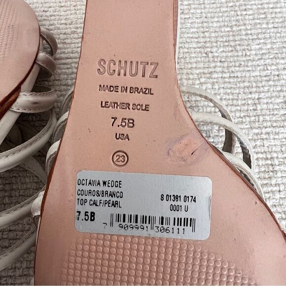 SCHUTZ Octavia Calf Leather Sandal Size 7.5 - Picture 6 of 6